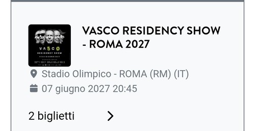 Biglietti vasco residency - 2,