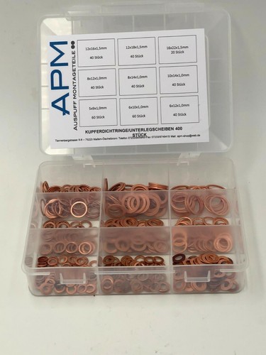 Assortimento anelli rame